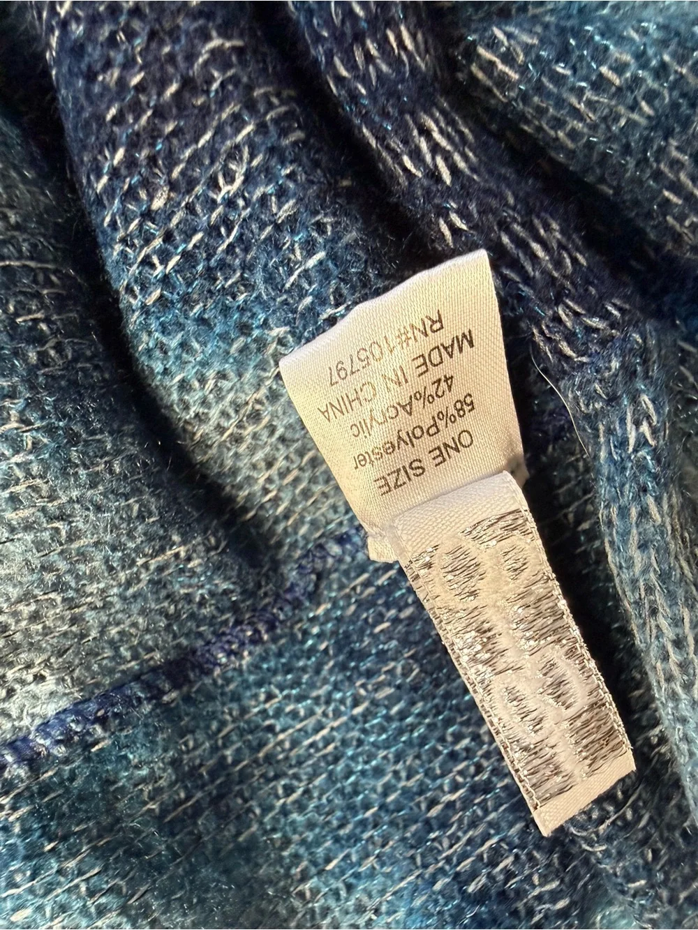 Jessica Simpson Infinity Scarf Blue Tie Dye